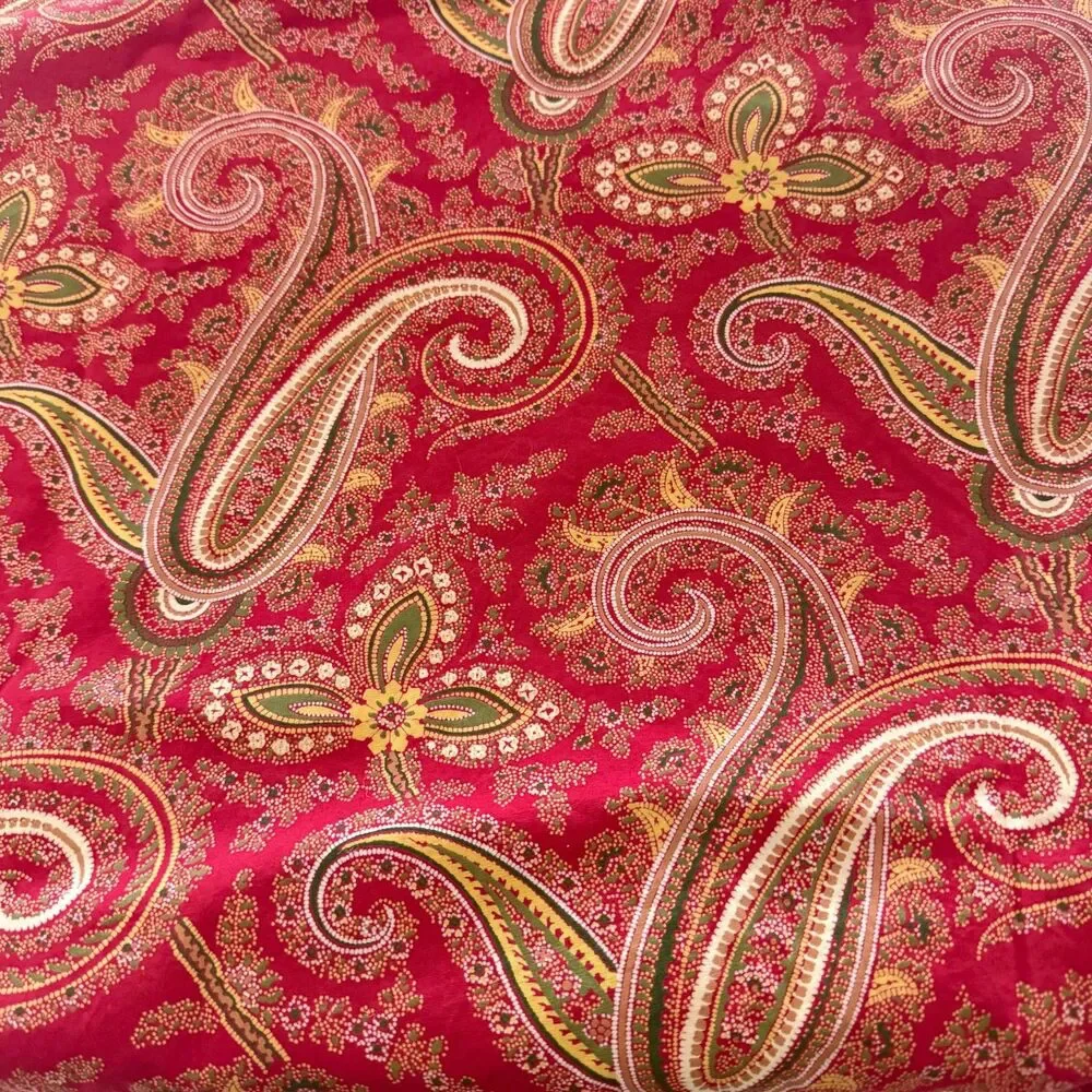Pottery Barn Mira Anibel Paisley Floral Full Queen Duvet Cover and Two Shams